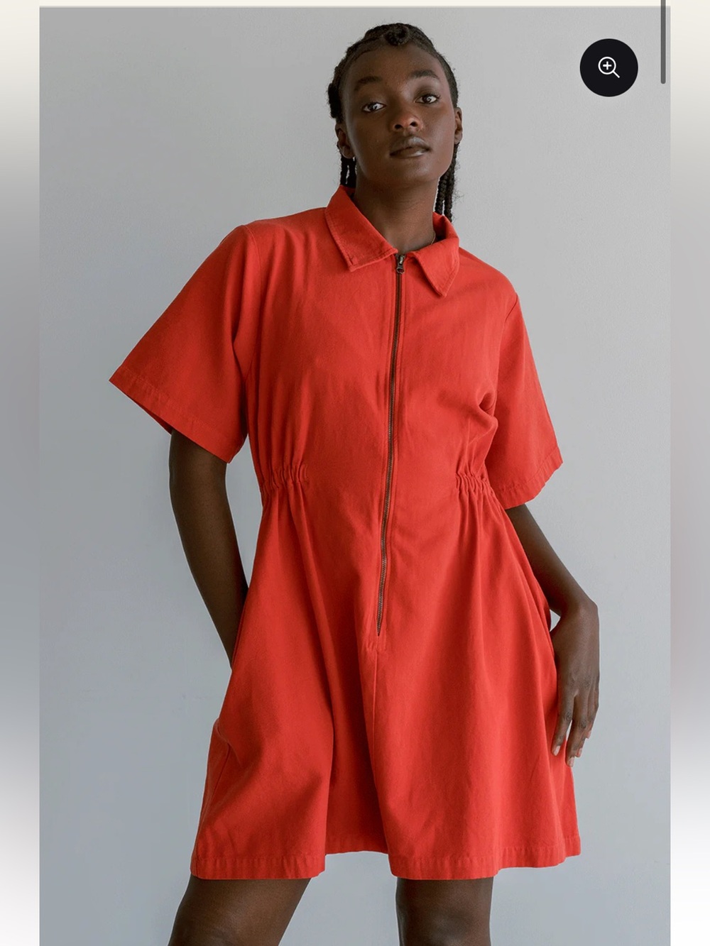 Noble utility dress in paprika - Picture 2 of 6